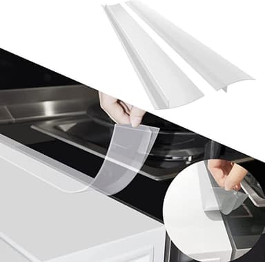Spislist håller rent mellan spis och skåp 61.5 cm Transparent 2-pack