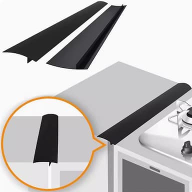 Spislist håller rent mellan spis och skåp 61.5 cm Transparent 2-pack