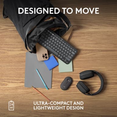Logitech Pebble Mouse 2 M350s trådlös mus (Graphite)