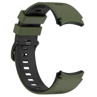 Tvåfärgad klockarmband för Samsung Galaxy Watch 4/5/6/6 Classic Grön