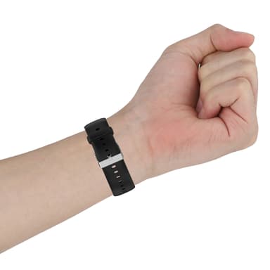 SKG V9 Pro, Amazfit Bip5 Unity Liquid Silicone Watch Armband Svart