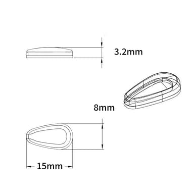 Nässkydd för Glasögon 10 par Transparent