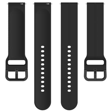 Silikonersättningsarmband för Haylou Watch 22mm Svart