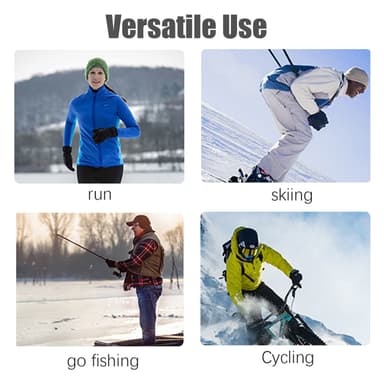 Vinterhandskar Vindtäta Värmevantar Svart