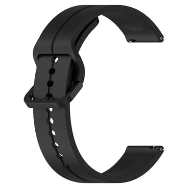 Silikonersättningsarmband för Haylou Watch 22mm Svart