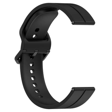 Silikonersättningsarmband för Haylou Watch 22mm Svart