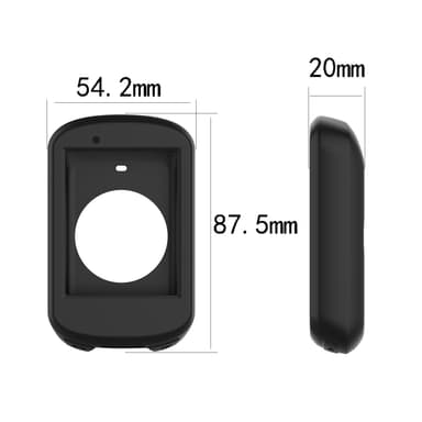 Skyddande silikonfodral för Garmin Edge 830 Svart