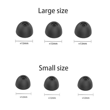 Öronkuddar för Samsung Galaxy Buds 2 in-ear hörlurar 3,8 mm 3 par Svar