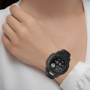Silikon Klockarmbandsarmband för Garmin Instinct 2X Svart