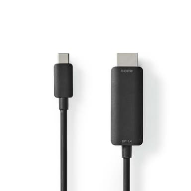 Nedis USB-C™ Adapter | USB 3.2 Gen 1 | USB-C™ Hane | HDMI™ Kontakt | 4K@60Hz | 2.00 m | Rund | Nickelplaterad | PVC | Svart | Låda