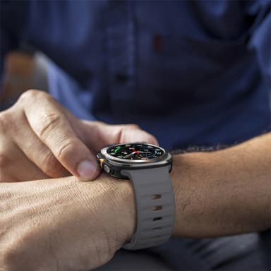 Silikonarmband för Samsung Galaxy Watch Ultra 47 mm Grå