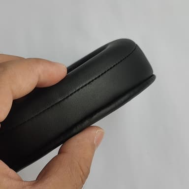 Öronkuddar i Proteinläder för Philips HM5 Svart