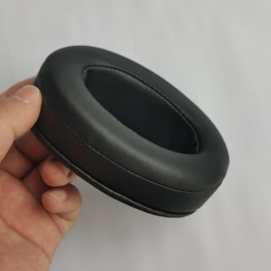 Öronkuddar i Proteinläder för Philips HM5 Svart