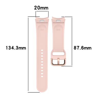 Silikonarmband för Samsung Galaxy Watch 7/FE Rosa