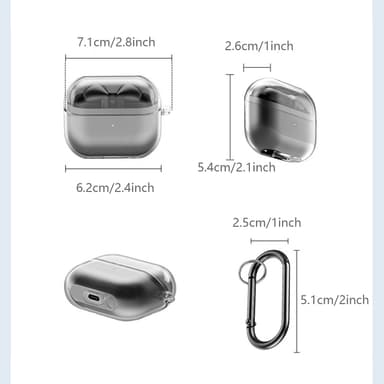 Skyddsfodral för Samsung Galaxy Buds 3/Buds 3 Pro med karbinhake