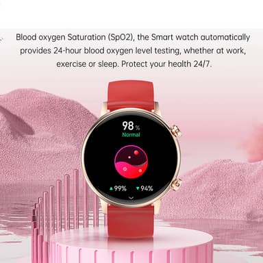 Smart Watch Lämplig för kvinnor Röd