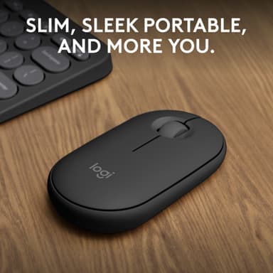 Logitech Pebble Mouse 2 M350s trådlös mus (Graphite)