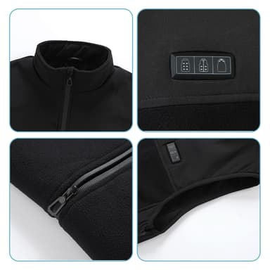 Värmeväst 13 värmezoner Svart M/L