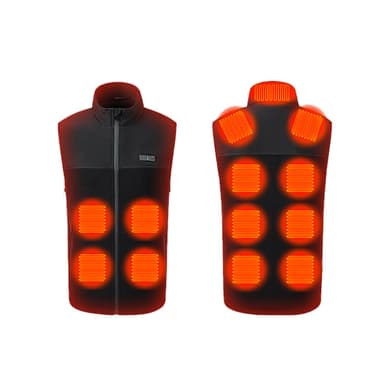 Värmeväst 13 värmezoner Svart M/L