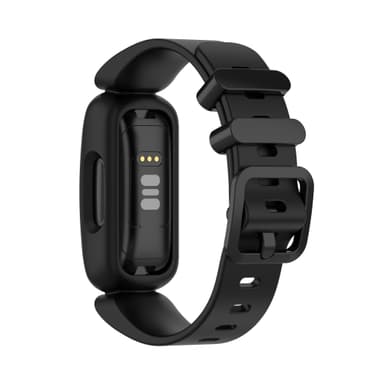 Silikonarmband för Fitbit Inspire 2, Fitbit Ace 3 Svart