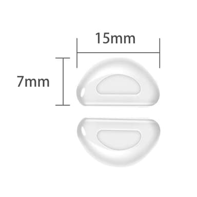 Nässkydd för glasögon 10 par Transparent 1 mm