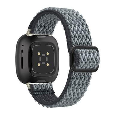 Nylon Klockarmband till Fitbit Versa 3/4 Grå