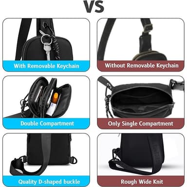 Outdoor Crossbody-Väska Svart