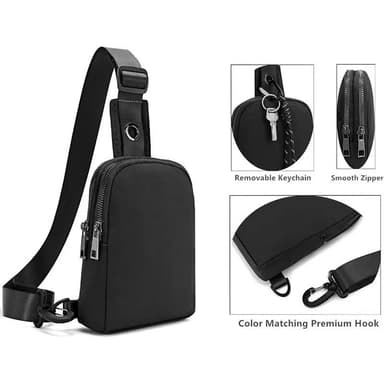 Outdoor Crossbody-Väska Svart