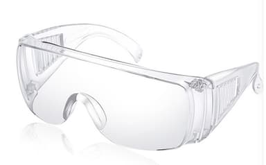 Universella skyddsglasögon i transparent plast
