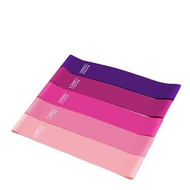 Träningsband för Hemmaträning 5-pack Rosa