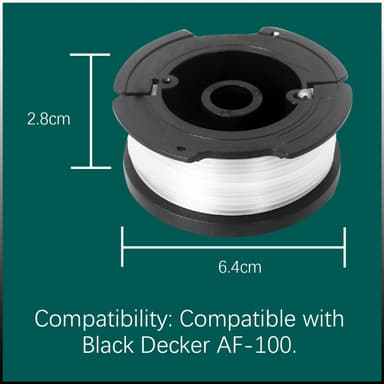 Trimmerspole med lock och fjäder för trådtrimmer
