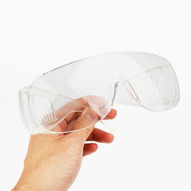 Universella skyddsglasögon i transparent plast
