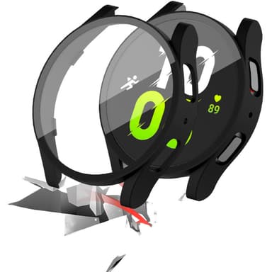 Skyddsfodral till Samsung Watch 7 med Inbyggt Skärmskydd Svart 40mm