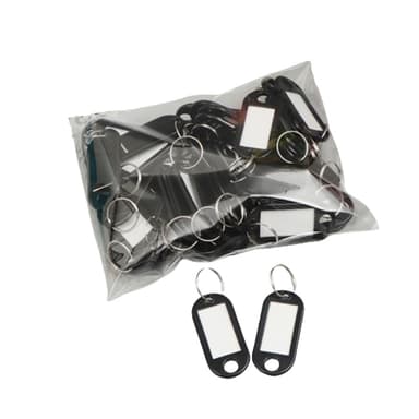 Multifunktionell Nyckelring, 50-pack Svart