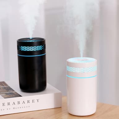 Tystgående mini-luftfuktare 250 ml Vit