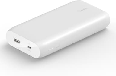 Belkin USB-C Power Bank 20K - strömkälla, 20 000 mAh, vit