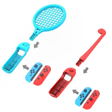 Tillbehörspaket 12 delar Kompatibelt med Nintendo Switch Flerfärgad