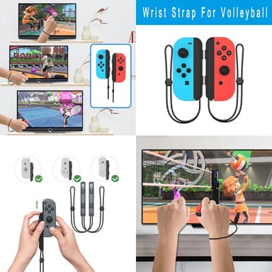 Tillbehörspaket 12 delar Kompatibelt med Nintendo Switch Flerfärgad