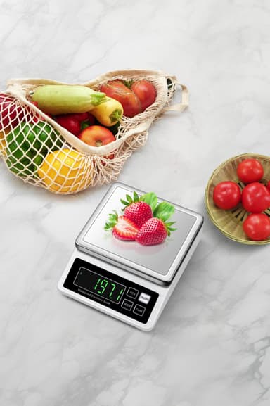 Elektronisk Digitalvåg Vit 10 kg/0,1 g
