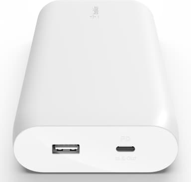 Belkin USB-C Power Bank 20K - strömkälla, 20 000 mAh, vit