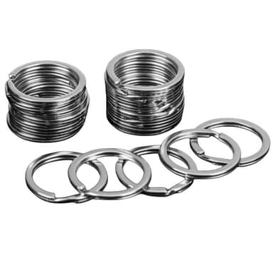Platta Nyckelringar, 100-pack S