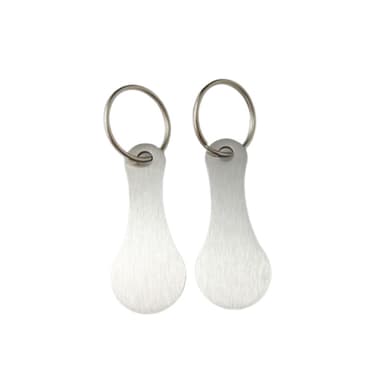 Metall Nyckelringar, Kundvagnspollett Silver