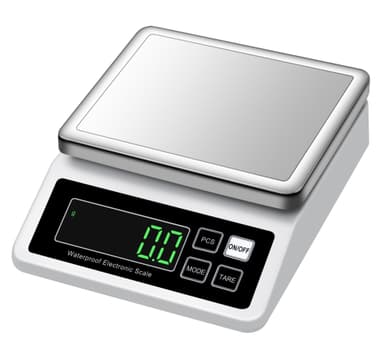 Elektronisk Digitalvåg Vit 10 kg/0,1 g