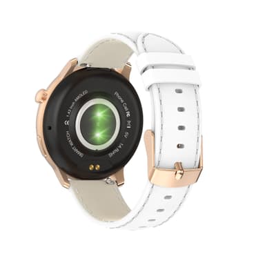Smartwatch med Puls-, Blodtrycks- och Blodsyreövervakning Vit