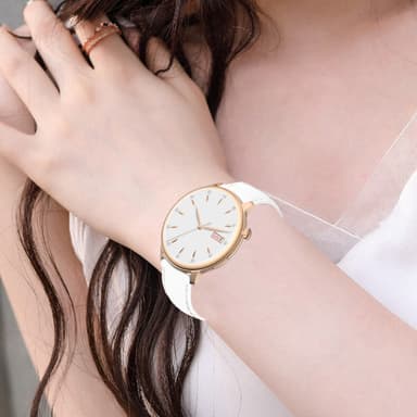 Smartwatch med Puls-, Blodtrycks- och Blodsyreövervakning Vit