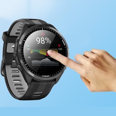 Mjukt skärmskydd för Garmin Forerunner 965 Transparent