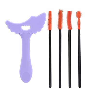 Ögonfransborstar i Silikon 4-pack, 1 Eyelinerstencil