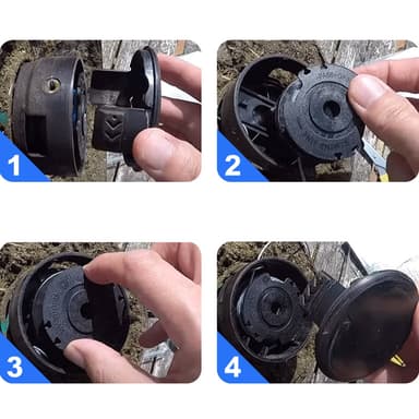 Trådspolar med trimmertråd Bosch EasyGrassCut 18-230 grästrimmer Svart