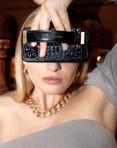 Statement Case iPhone 12 Mini Neo Noir Croco