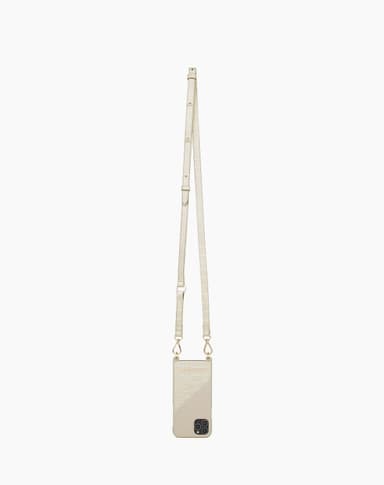 Atelier Necklace Case iPhone 12 Mini Cream Beige Croco